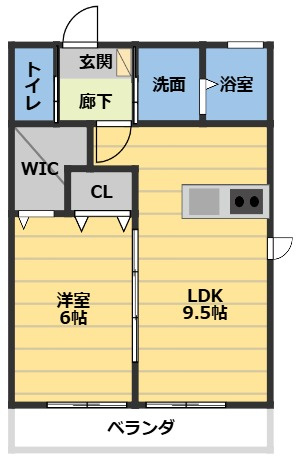 ラフィーネ南郊　Gの間取り