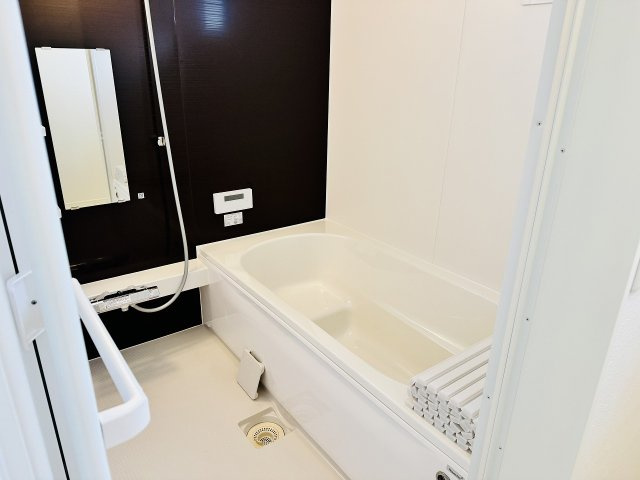 八王子市　本町　新築一戸建て　５期の浴室|～のびのびくつろげるバスルーム　１日の締めくくりに癒やしのバスタイムを～