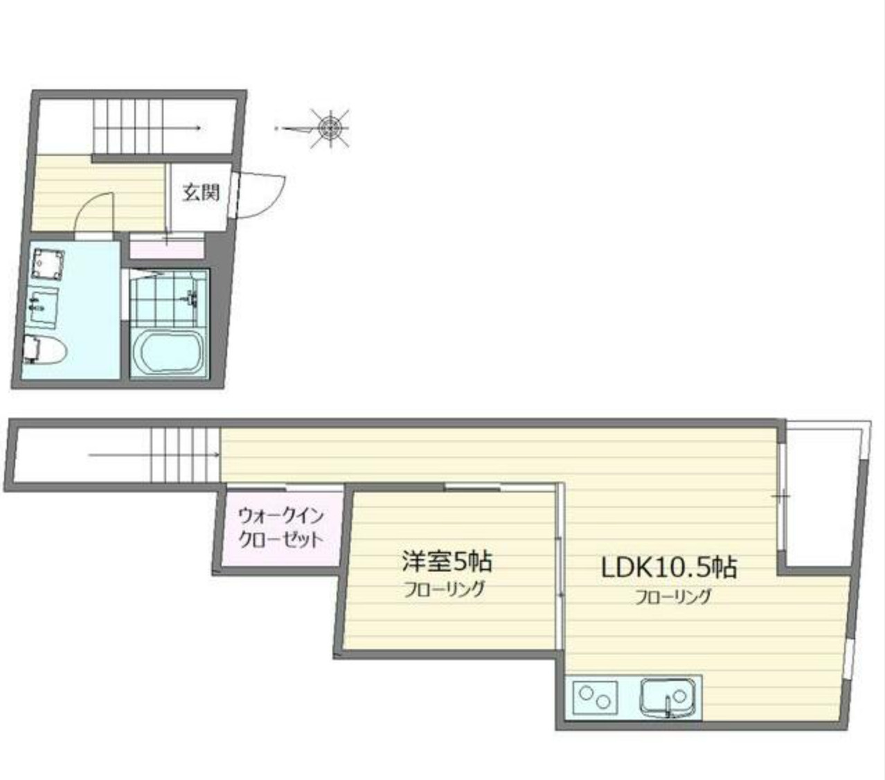 デュプレクス白山の間取り