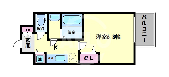 オルゴグラート森ノ宮南館の間取り|オルゴグラート森ノ宮南館　間取り