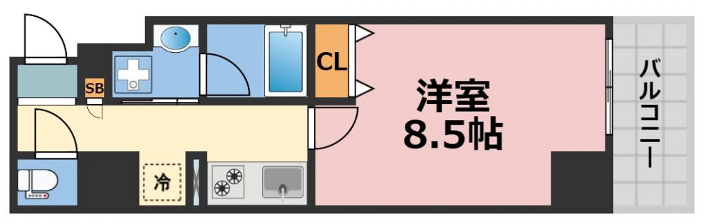 ルクシア阿波座の間取り