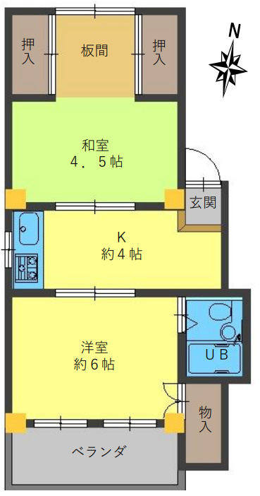 東灘サチハイツの間取り