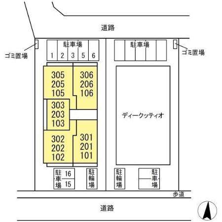b-kubus(ビークブス)の区画図