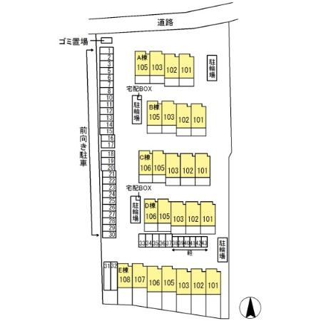 BLESS HOUSE柏西町　Dの区画図