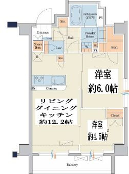 クレストコートTS吾妻橋の間取り