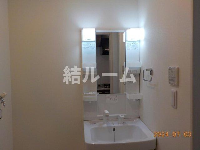 板橋区大山金井町のアパートの洗面所