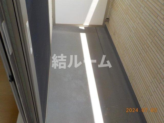 板橋区大山金井町のアパートのバルコニー