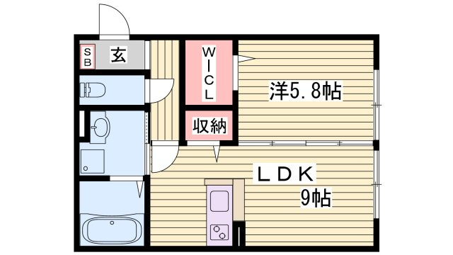 アメニティ古宮A棟の間取り
