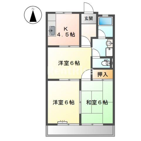 サンシティ森本の間取り
