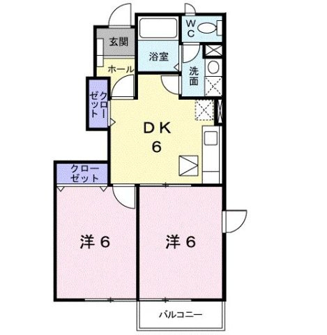 プラティークＢの間取り