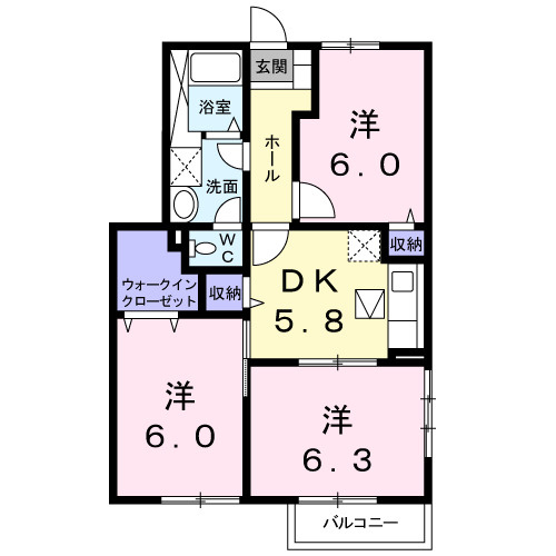【間取り】 | ミレニアムＳ　Ⅱ