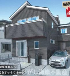 茅ケ崎市緑が浜　新築戸建の外観パース|イメージパスですので実際のものと多少異なります
