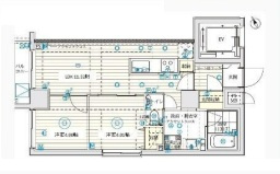 ＢＣＩＴＹ高田馬場ａｌｉｖｅの間取り|ＢＣＩＴＹ高田馬場ａｌｉｖｅ：北西向き角部屋！全居室に窓が付いており空気の入れ替えが出来る２ＬＤＫ現況販売物件です！