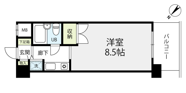 【間取り】 | パーク・ノヴァ伊勢佐木長者町