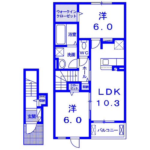 ソル パティオの間取り