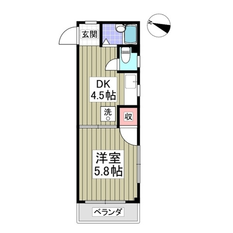 サンハイツ東久留米の間取り