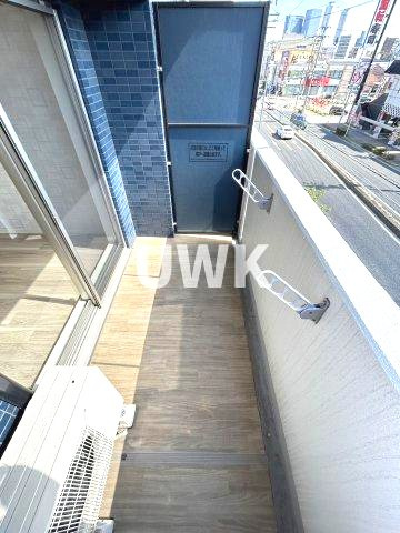 名古屋市中村区本陣通４丁目の賃貸マンションのバルコニー