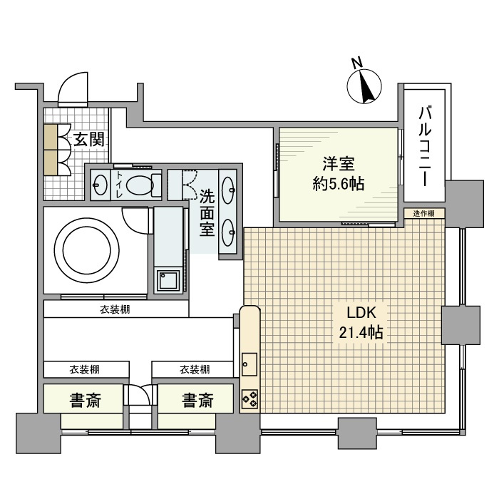 青山パークタワーの間取り