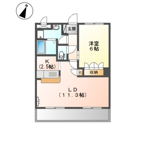 アーバンコートＴ．Ｂ棟の間取り
