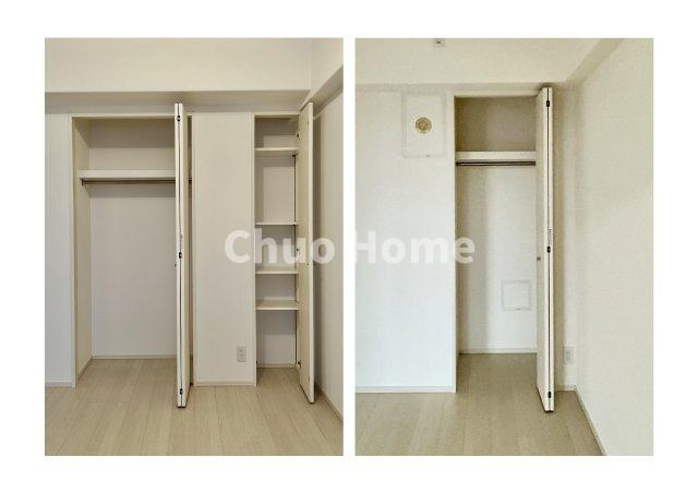 ルネサンス葛西ザ・レジデンスの収納|居室にはクローゼットを完備し、自由度の高い家具の配置が叶うシンプルな空間です。お子様の成長と必要になる子供部屋を与えるにはぴったりの間取りですね。