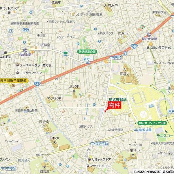 ＫＤＸレジデンス駒沢公園の地図
