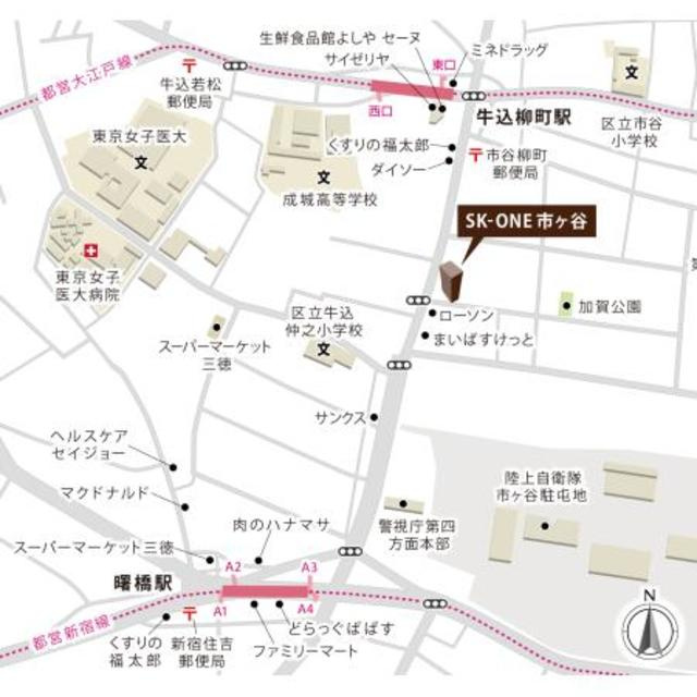 ＳＫ－ＯＮＥ市ヶ谷の地図