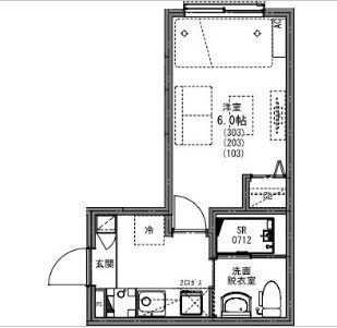 柏市つくしが丘３丁目のアパートの間取り
