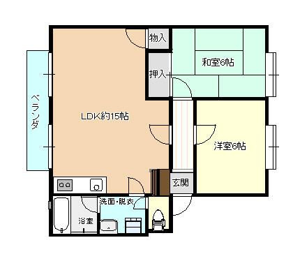 シャルムいわせのの間取り