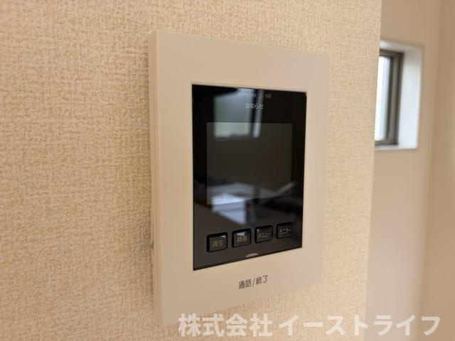 【新築戸建】　いわき市平下平窪3期　全3棟　長期優良住宅　のセキュリティ|同社施工写真　お子さんのお留守番時など「知らない人が来たら出なくてもいい」と教育しておけば、防犯面でも格段に良くなります。