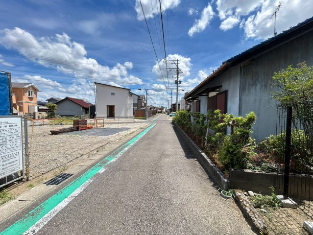 ハートフルタウン　江南市勝佐町西町　全1区画分譲の前面道路含む現地写真|「現地（2026年7月19日）撮影」　
■前面道路　
■ヤマダ不動産　株式会社リライフ