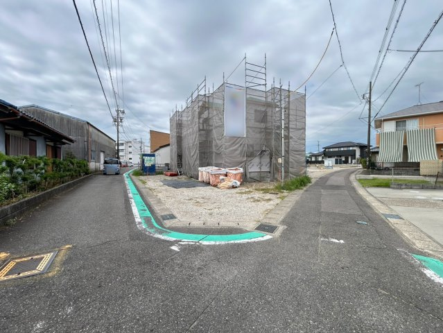 ハートフルタウン　江南市勝佐町西町　全1区画分譲の前面道路含む現地写真|「現地（2026年8月31日）撮影」　
■前面道路　
■ヤマダ不動産　株式会社リライフ