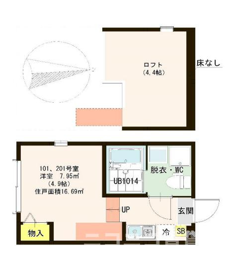 足立区竹の塚１丁目のアパートの間取り|

