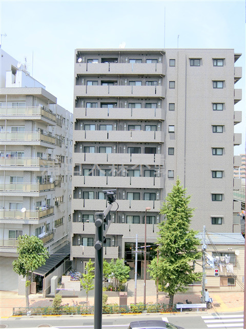 ルーブル羽田西の外観|外観タイル張り　2013年2月築　RC鉄筋コンクリート造地上10階建て1K～2DK総戸数64戸の分譲賃貸マンション　東京都大田区東糀谷3丁目