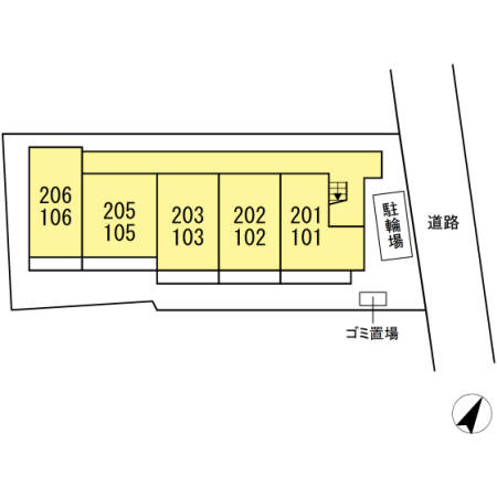 アネックスSagamiの区画図