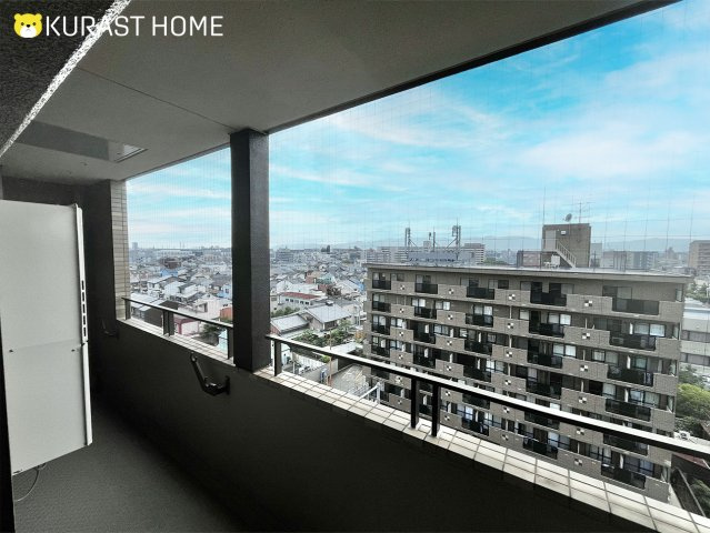 ライオンズマンション京都河原町第3　8階のバルコニー