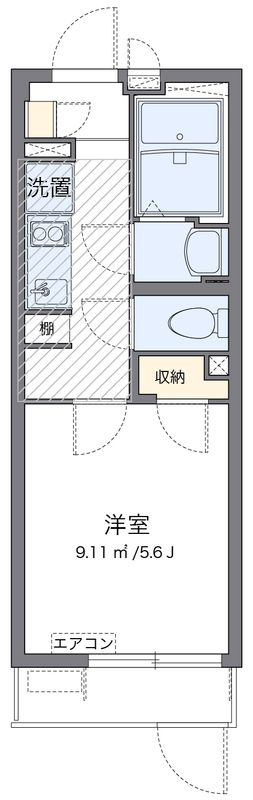 クレイノフェリス金町の間取り
