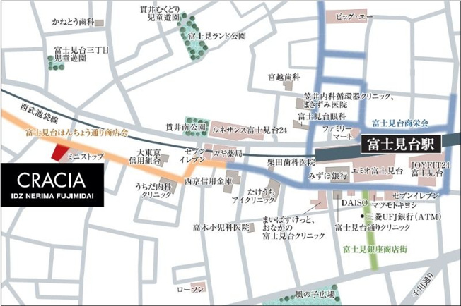 【地図】 | クレイシアIDZ練馬富士見台