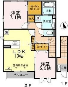 セジュール鷹匠の間取り