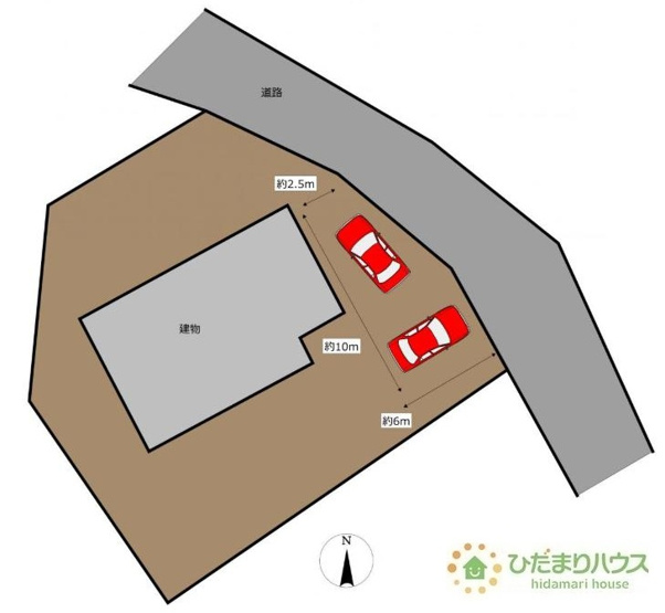 【区画図】 | つくばみらい市西ノ台南　中古戸建 | ご家族でお車に乗る方に！駐車場2台分あります！