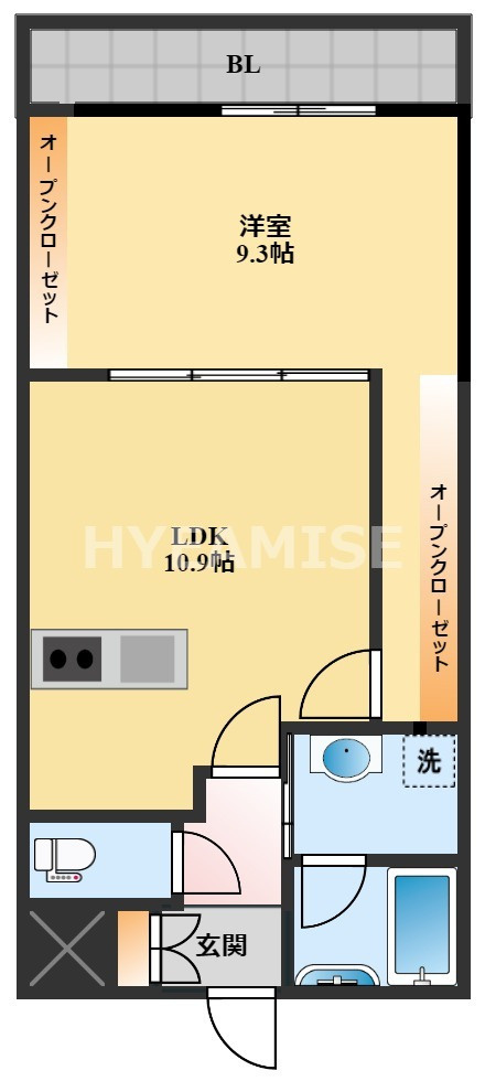 オリーブ今村の間取り