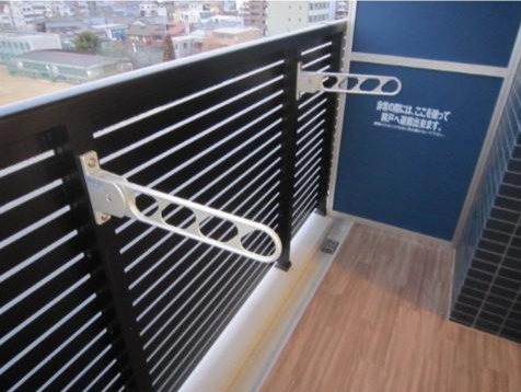 名古屋市中村区井深町の賃貸マンションのバルコニー