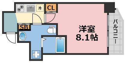 エグゼ堺筋本町の間取り