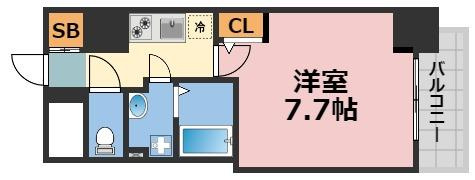 エグゼ堺筋本町の間取り