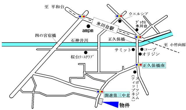 ロイヤルコート氷川台の地図