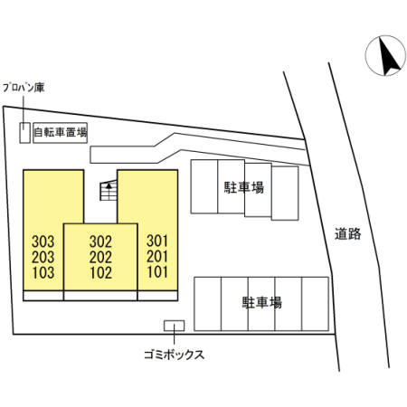 ニューブリッジFの区画図
