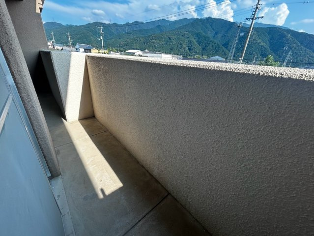 船木ハイツ２のバルコニー