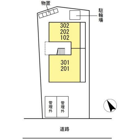 レジデンス木の実小路の区画図
