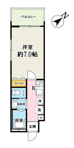 (仮称)キャメル草加谷塚2丁目A棟の間取り
