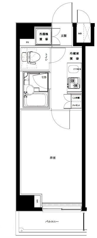 ルーブル西蒲田弐番館の間取り|間取りです。