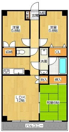 メゾンドソレイユの間取り